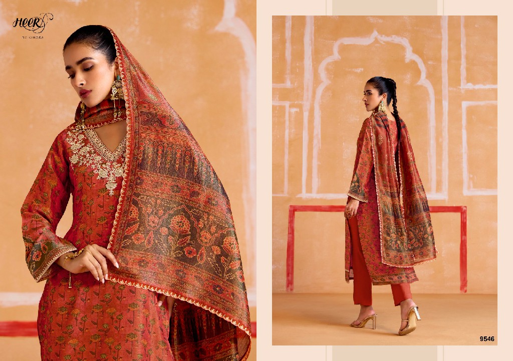 Kimora Heer Nayaab Vol-198 Wholesale Pure Muslin Soft Banarasi Zari Salwar Kameez