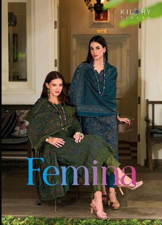 Kilory Femina Wholesale Pure Viscose Modal Silk With Embroidery Work Salwar Suits