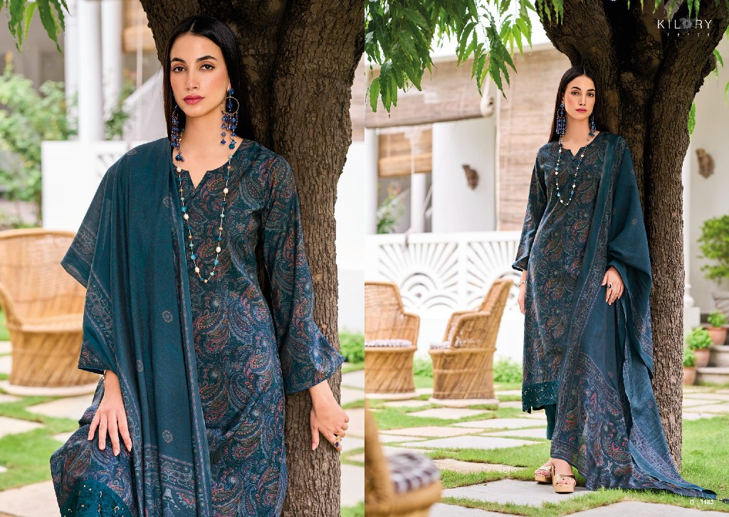 Kilory Femina Wholesale Pure Viscose Modal Silk With Embroidery Work Salwar Suits