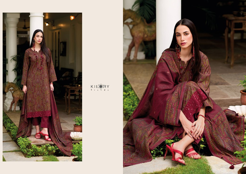 Kilory Femina Wholesale Pure Viscose Modal Silk With Embroidery Work Salwar Suits