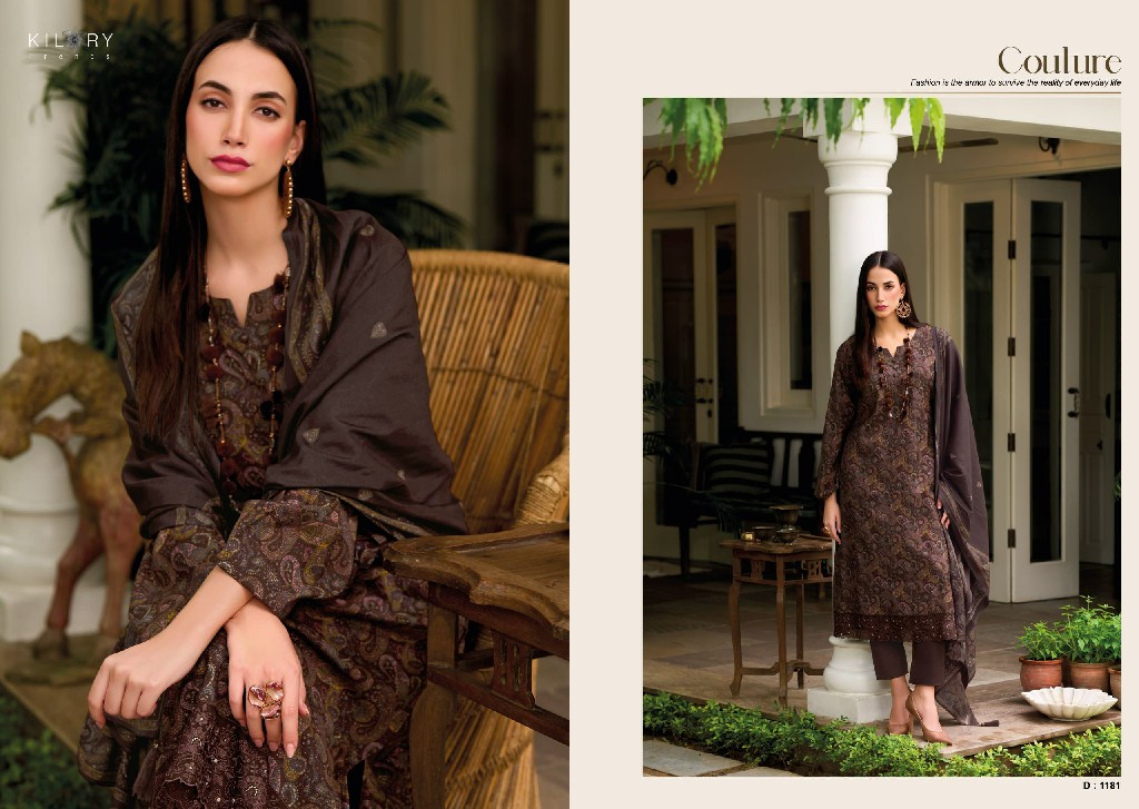 Kilory Femina Wholesale Pure Viscose Modal Silk With Embroidery Work Salwar Suits