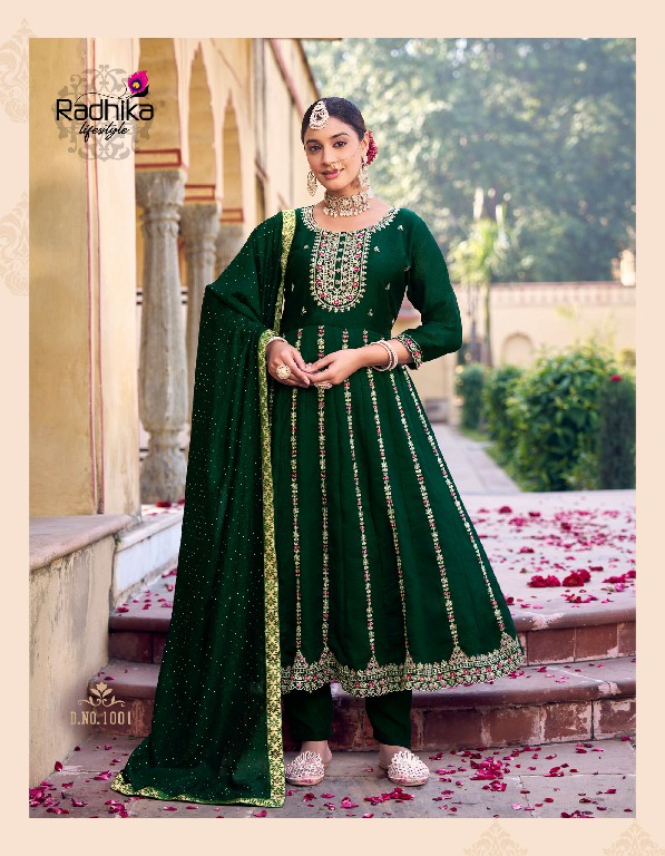 Radhika Chahat Vol-1 Wholesale Vichitra Silk Top With Pant And Dupatta