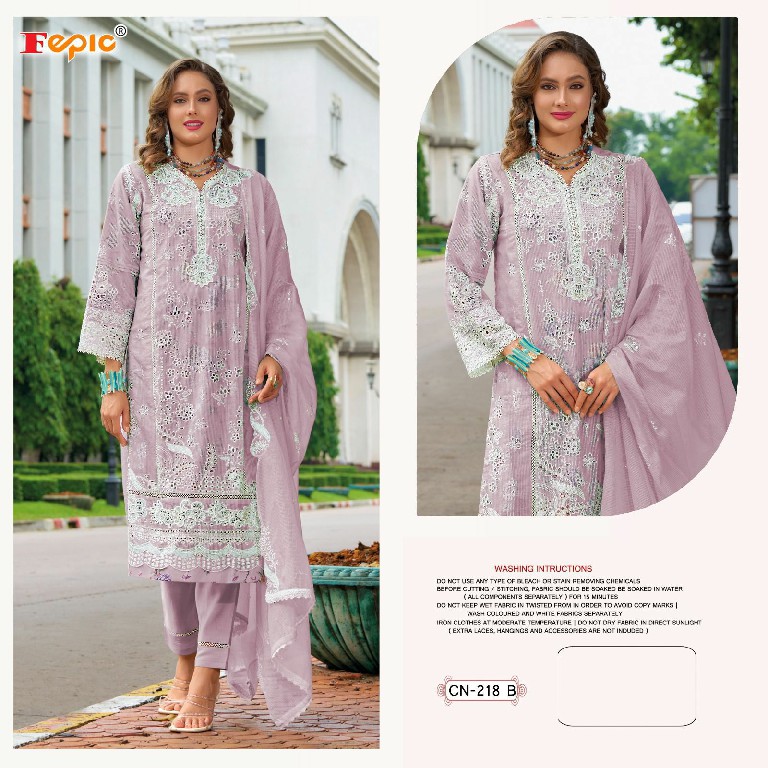 Fepic Crafted Needle CN-218 Wholesale Readymade Indian Pakistani Suits