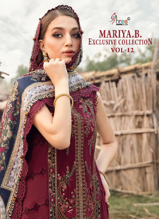 Shree Fabs Mariya B Exclusive Collection Vol-12 Wholesale Pakistani Concept Suits