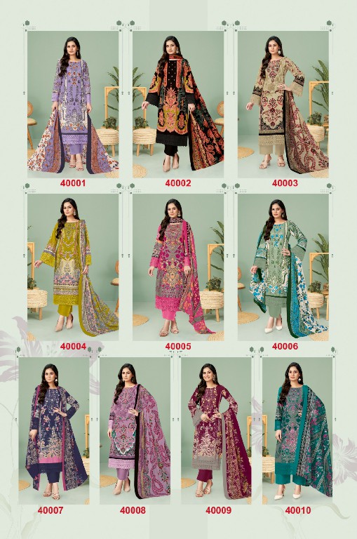 Jash Elliza Vol-40 Wholesale Pure Cotton Printed Dress Material