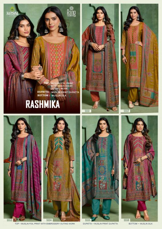 rang rashmika muslin womens indian unstitch salwar kameez set