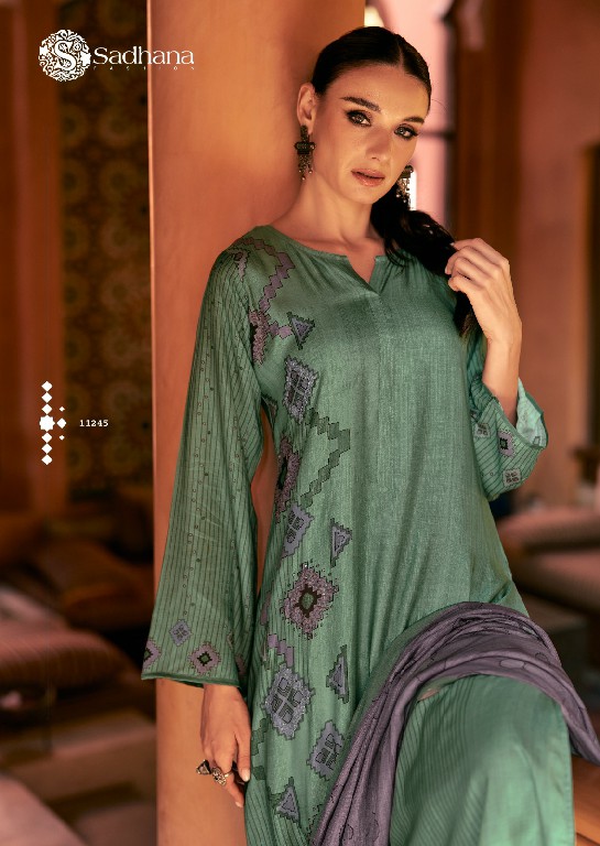 Sadhana Hayat Wholesale Pure Musline Silk With Embroidered Salwar Suits