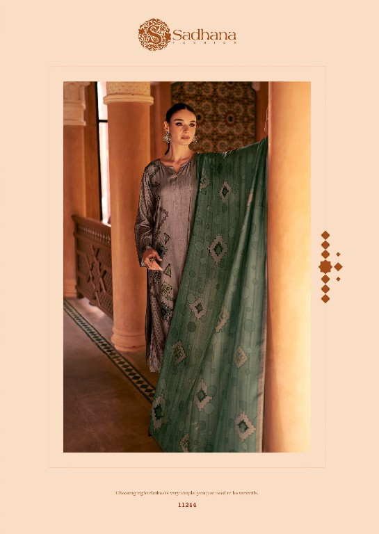 Sadhana Hayat Wholesale Pure Musline Silk With Embroidered Salwar Suits