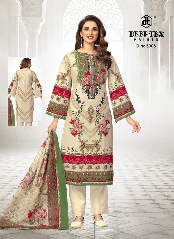 Deeptex Roohi Zara Vol-5 Wholesale Pure Cotton Printed Dress Material