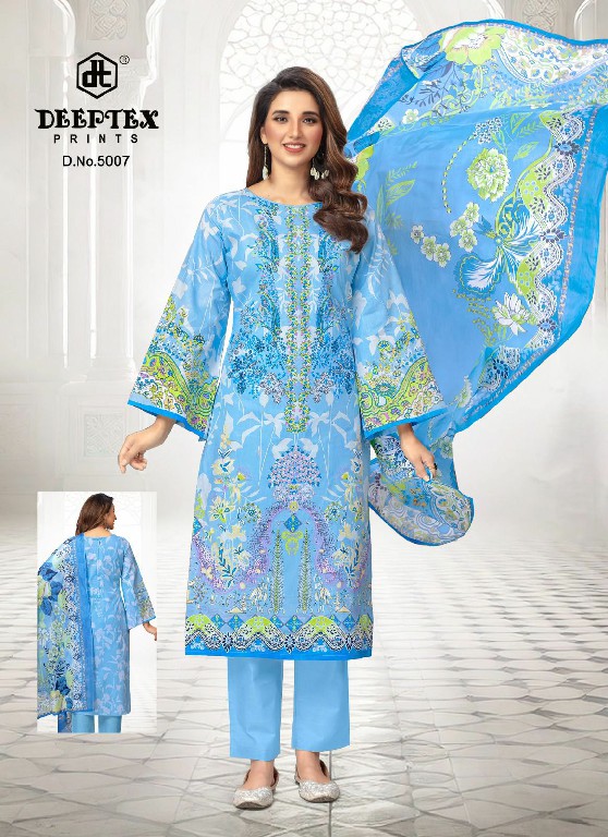 Deeptex Roohi Zara Vol-5 Wholesale Pure Cotton Printed Dress Material
