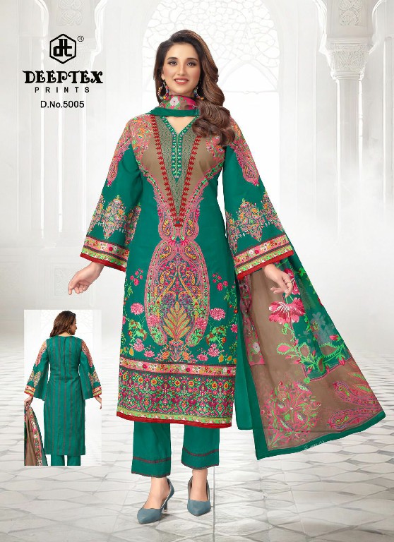 Deeptex Roohi Zara Vol-5 Wholesale Pure Cotton Printed Dress Material