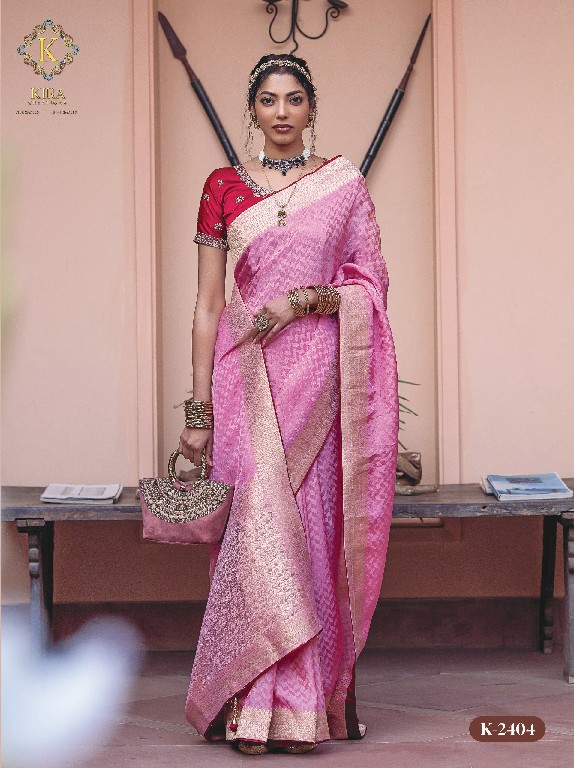 Kira Creation Kyaara Silk Vol-2 Wholesale Pure Viscose Dola Embroidered Blouse Sarees