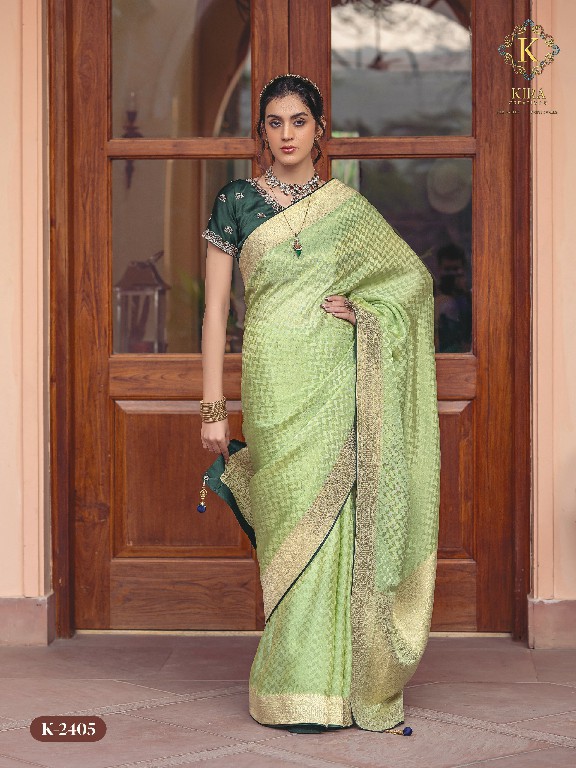 Kira Creation Kyaara Silk Vol-2 Wholesale Pure Viscose Dola Embroidered Blouse Sarees