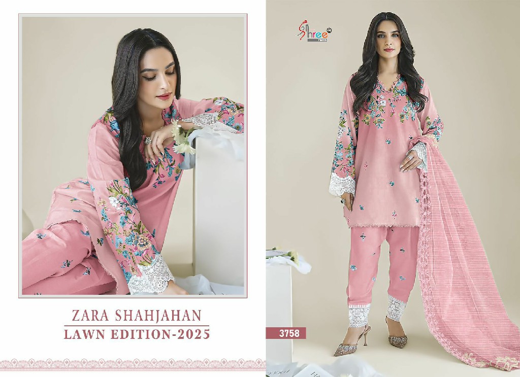 Shree Fabs Zara Shahjahan Lawn Edition 2025 Wholesale Indian Pakistani Suits