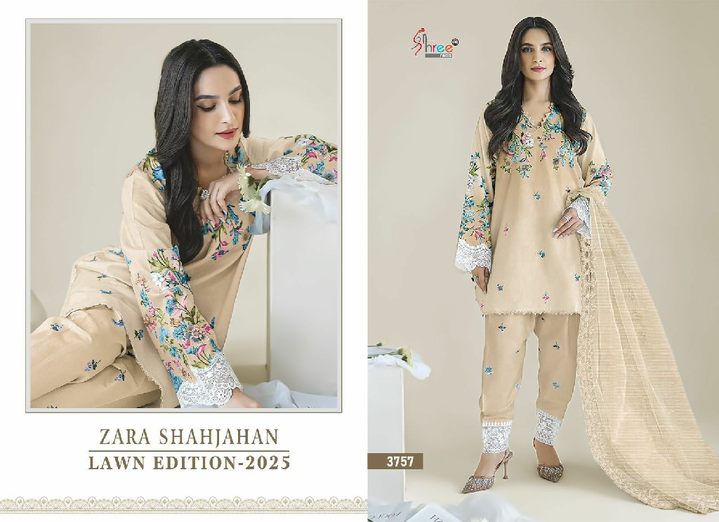 Shree Fabs Zara Shahjahan Lawn Edition 2025 Wholesale Indian Pakistani Suits