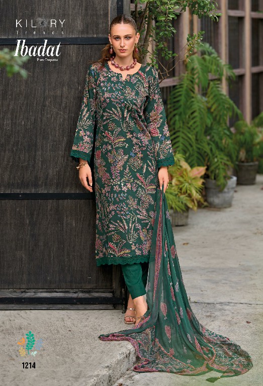Kilory Ibadat Wholesale Pure Jamm Cotton With Work Salwar Suits