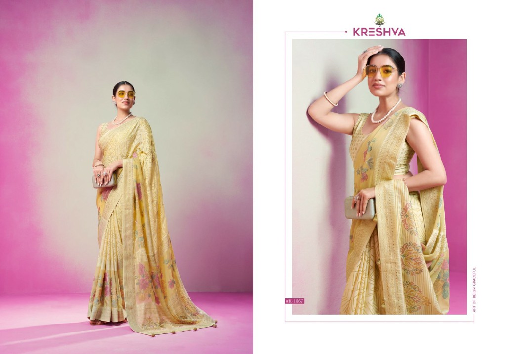 Kreshva Anasuya Wholesale Georgette With Soft Finish Festive Sarees