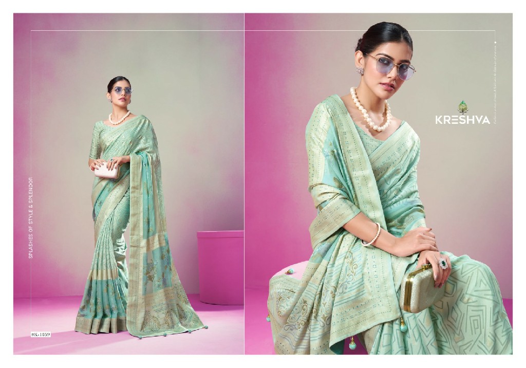 Kreshva Anasuya Wholesale Georgette With Soft Finish Festive Sarees