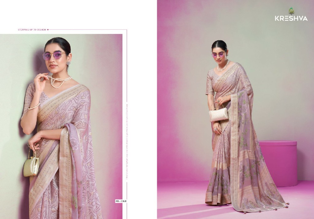 Kreshva Anasuya Wholesale Georgette With Soft Finish Festive Sarees