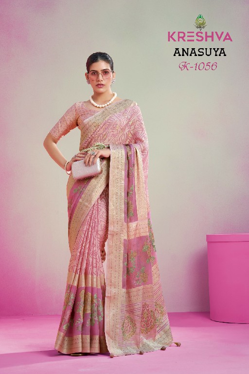 Kreshva Anasuya Wholesale Georgette With Soft Finish Festive Sarees