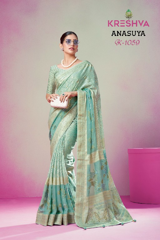 Kreshva Anasuya Wholesale Georgette With Soft Finish Festive Sarees