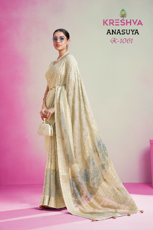 Kreshva Anasuya Wholesale Georgette With Soft Finish Festive Sarees