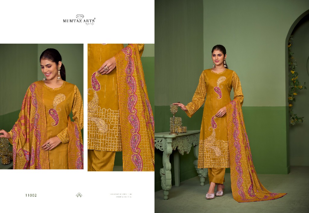 Mumtaz Arts Anamika Wholesale Jam Silk With Handwork Dress Material