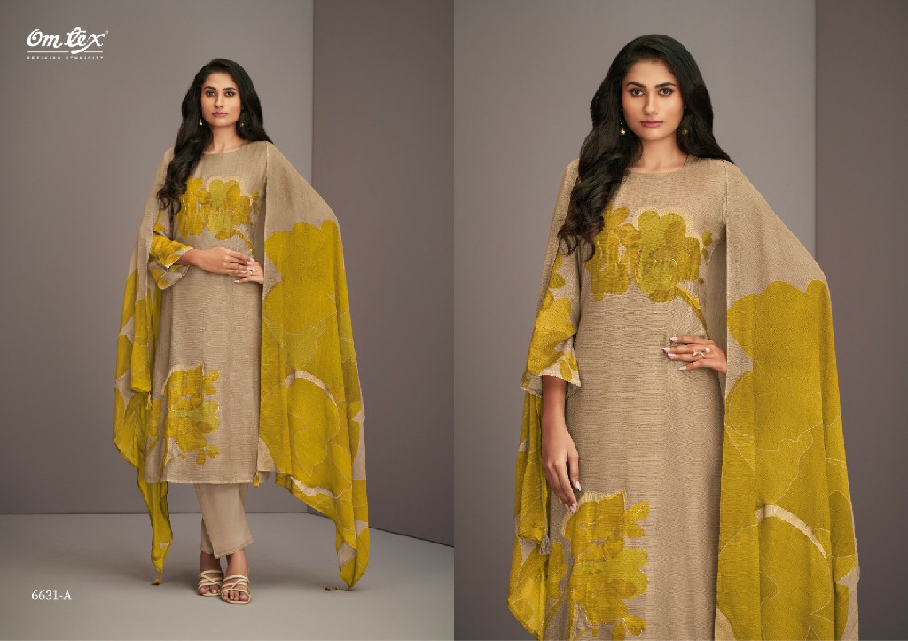 Omtex Dania Wholesale Nida Silk With Embroidery Salwar Suits