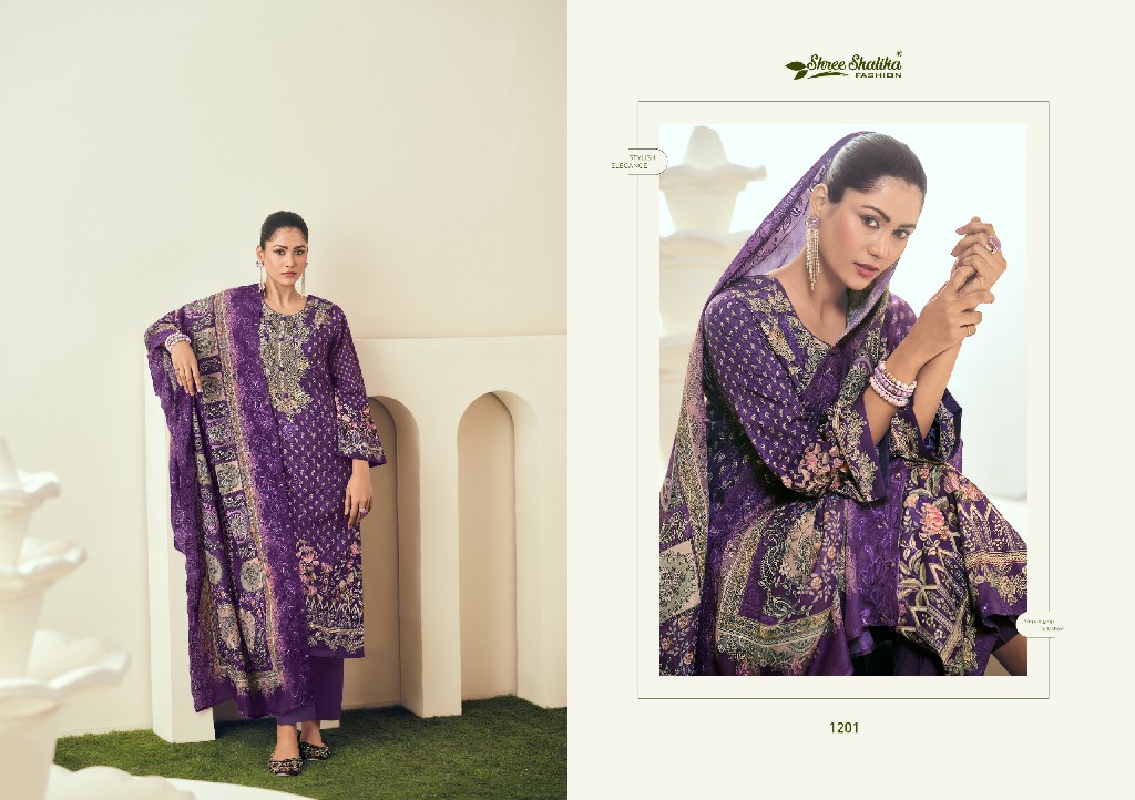 Shree Shalika Mahjabeen Vol-12 Wholesale Cotton Lawn With Embroidery Work Salwar Suits