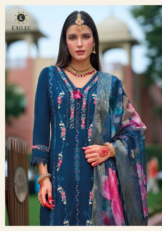 kailee fashion naqush fully stitch viscose silk traditional suit perfect for festivals