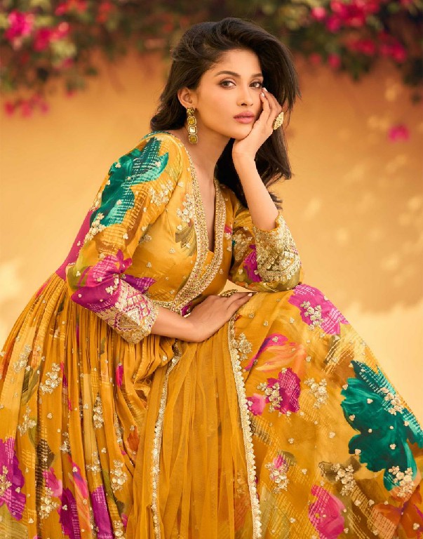 sayuri designer rani chinon silk full stitch party wear aliya cut stylish suits for women