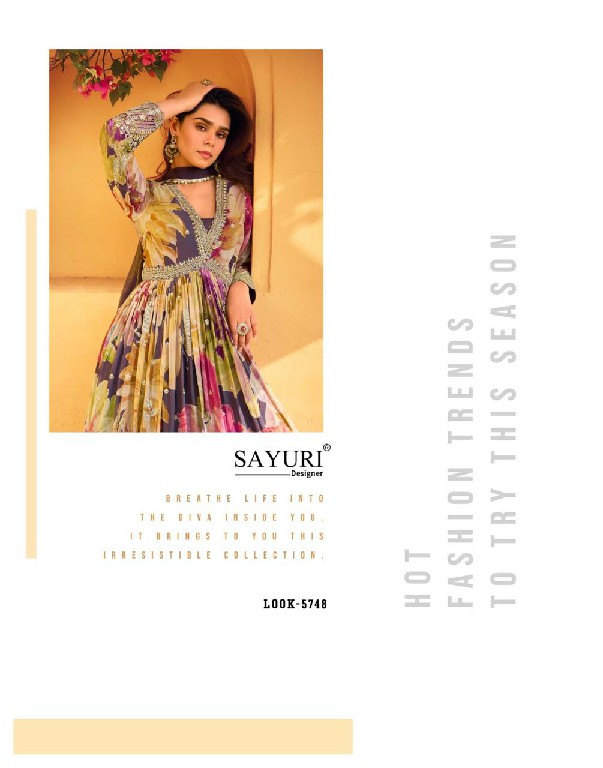 sayuri designer rani chinon silk full stitch party wear aliya cut stylish suits for women