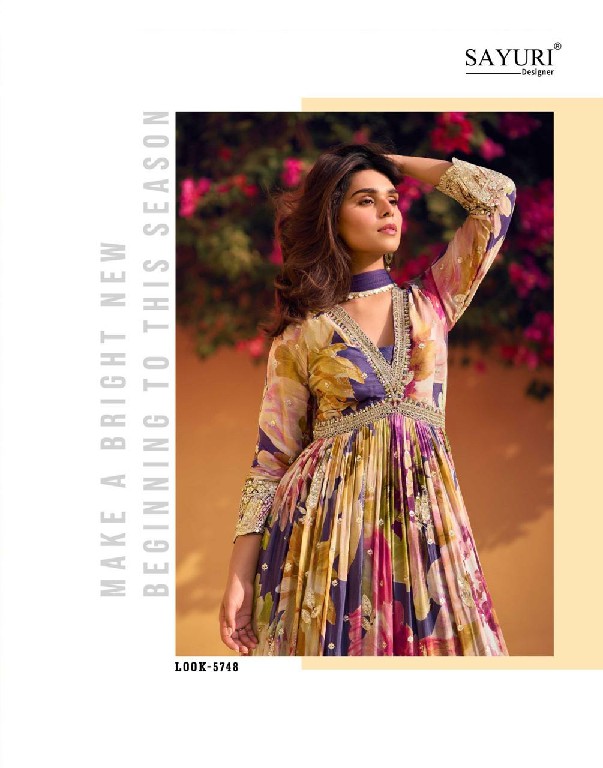 sayuri designer rani chinon silk full stitch party wear aliya cut stylish suits for women