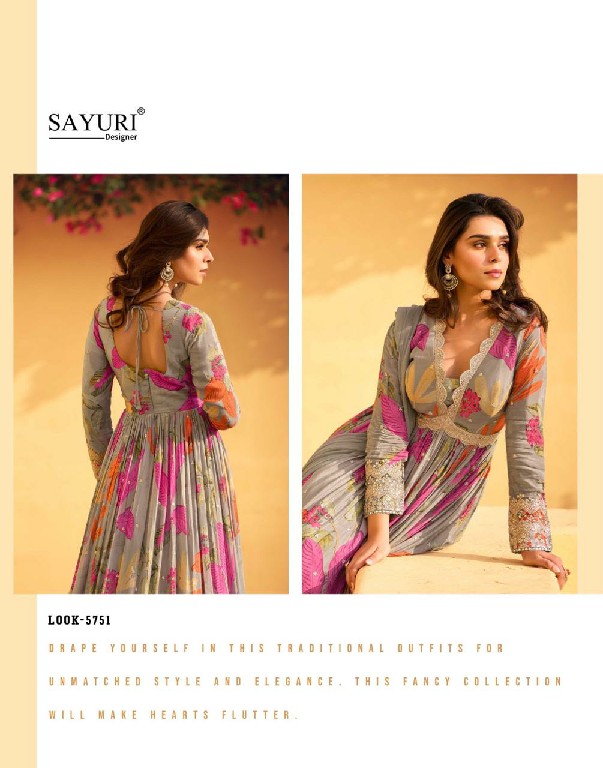 sayuri designer rani chinon silk full stitch party wear aliya cut stylish suits for women