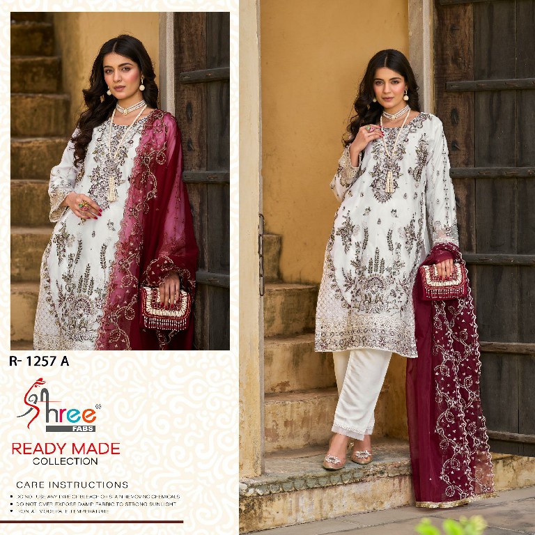 Shree Fabs R-1257 Wholesale Readymade Indian Pakistani Concept Suits