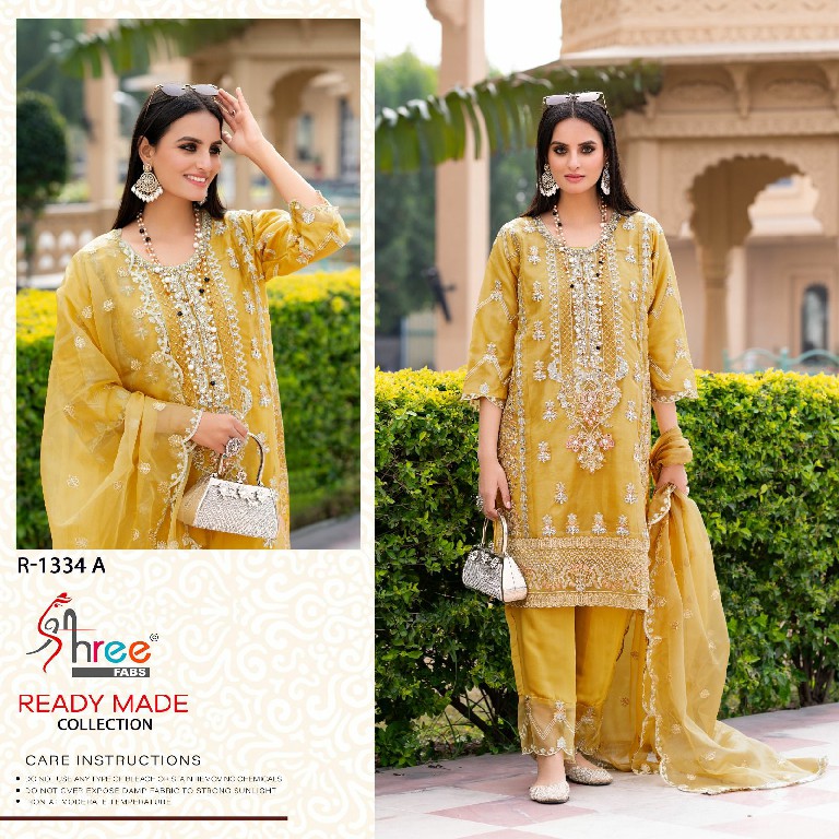 Shree Fabs R-1334 Wholesale Readymade Indian Pakistani Concept Suits