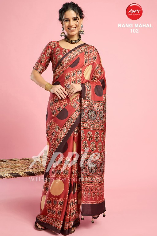 Apple Rang Mahal Vol-1 Wholesale Modal Satin Ethnic Indian Sarees