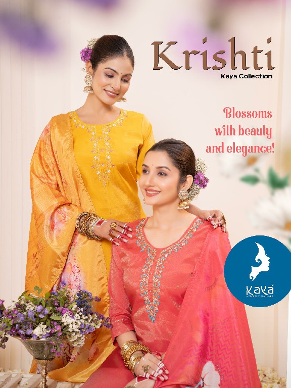 Kaya Krishti Wholesale Roman Shimmer 3 Piece Concept Straight Cut Suits