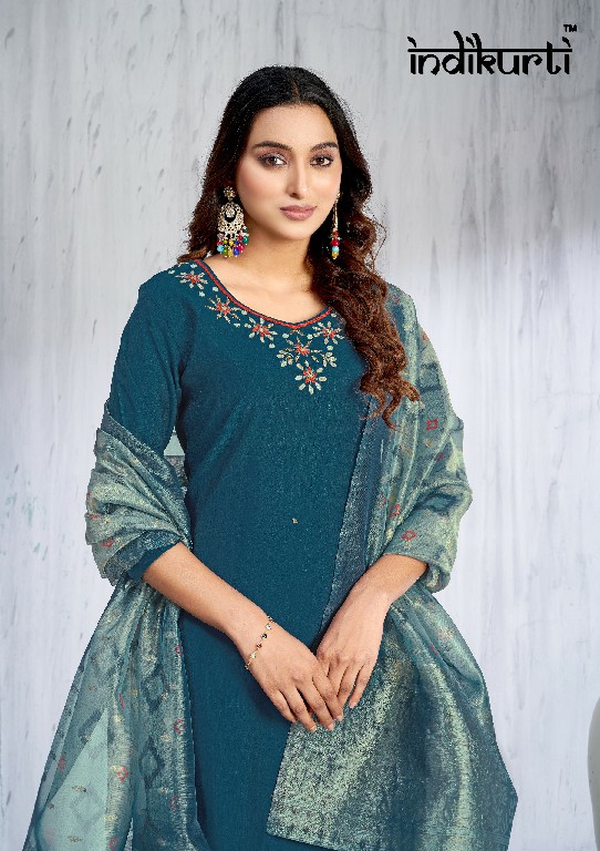 Indikurti Sanskurti Wholesale Heavy Slub 3 Piece Concept Suits Combo