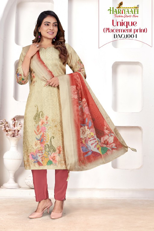 Hariyaali Unique Placement Print Wholesale 3 Piece Concept Suits Combo