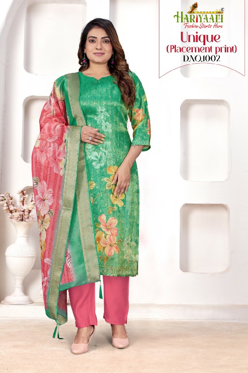 Hariyaali Unique Placement Print Wholesale 3 Piece Concept Suits Combo