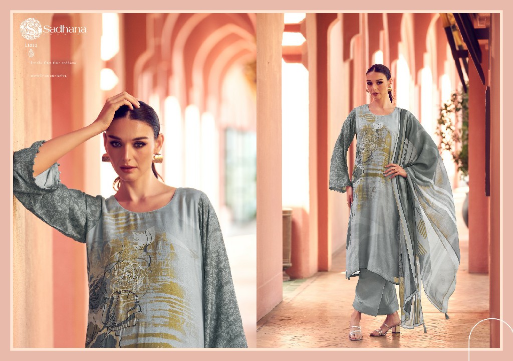 Sadhana Liyanaa Wholesale Pure Musline Silk With Khatli Work Salwar Suits