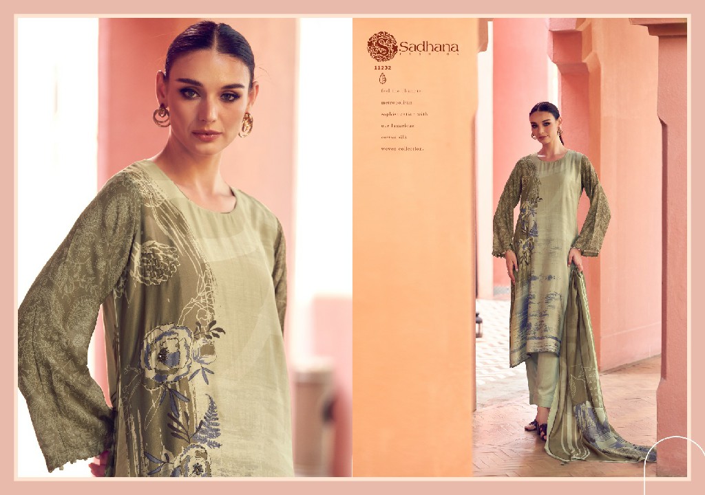 Sadhana Liyanaa Wholesale Pure Musline Silk With Khatli Work Salwar Suits
