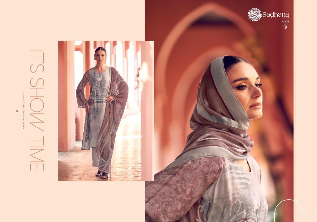 Sadhana Liyanaa Wholesale Pure Musline Silk With Khatli Work Salwar Suits