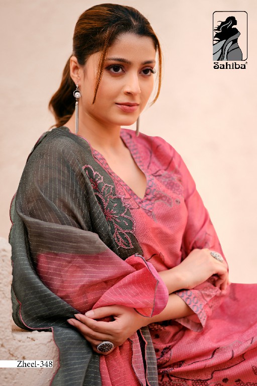Sahiba Zheel Wholesale Pure Russian Silk With Hand Work Salwar Suits