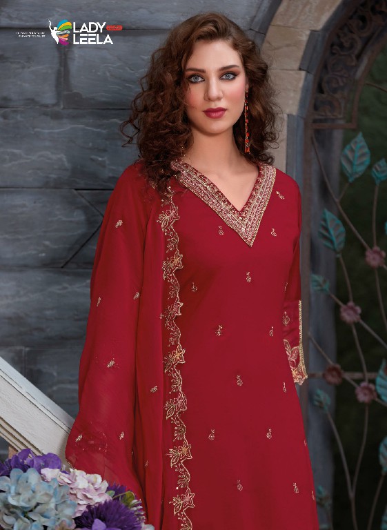 Lady Leela Swaara Wholesale Embroidery And Hand Work Readymade 3 Piece Suits