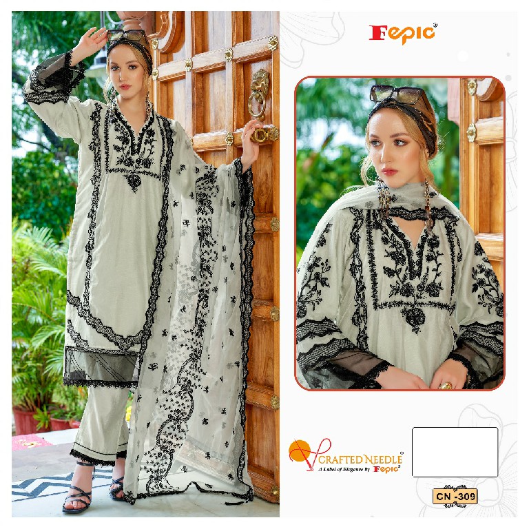 Fepic Crafted Needle CN-309 Wholesale Readymade Indian Pakistani Suits