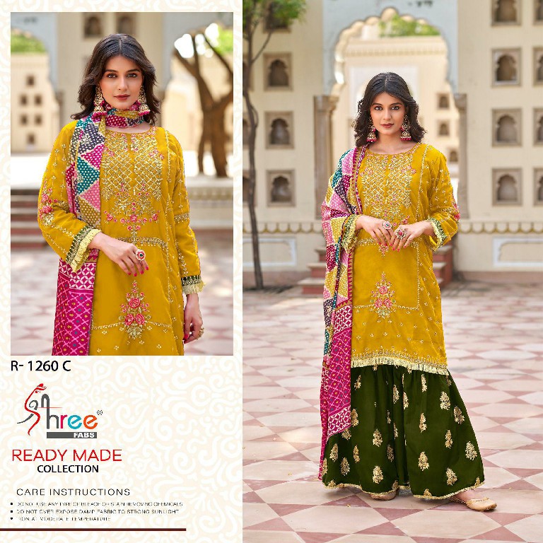 Shree Fabs R-1260 Wholesale Readymade Indian Pakistani Concept Suits