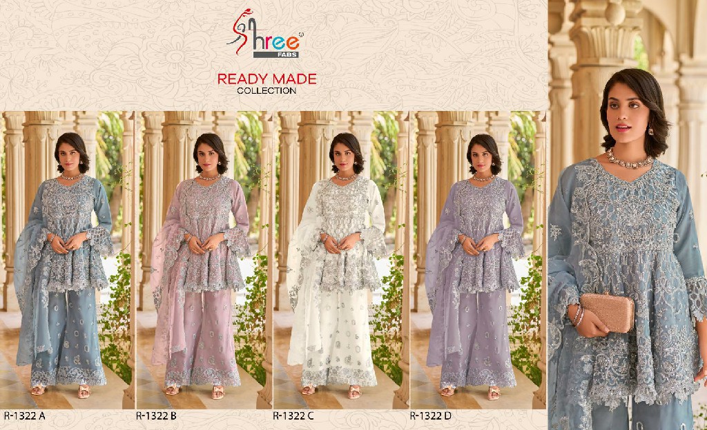 Shree Fabs R-1322 Wholesale Readymade Indian Pakistani Concept Suits