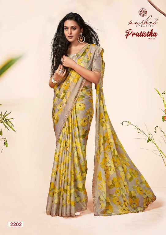 Kashvi Pratistha Vol-22 Wholesale Brasso Fabrics Indian Sarees